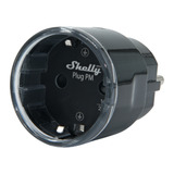 Shelly Plug PM Gen3 stekkerdoos Zwart, Wifi, Bluetooth