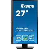 iiyama ProLite XUB2763HSU-B1 27" monitor Zwart, 100Hz, HDMI, DisplayPort, USB, Audio, AMD FreeSync
