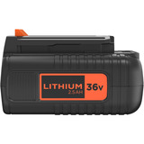 BLACK+DECKER BL2536-XJ 36V 2.5Ah Lithium-ion accu oplaadbare batterij Zwart/oranje