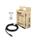 Club 3D USB-C naar MiniDisplayPort DP40 bidirectioneel adapter Zwart, 2 meter, Vesa-gecertificeerd