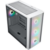 Cooler Master MasterBox 600 midi tower behuizing Wit | 2x USB-A | 1x USB-C | RGB | Tempered Glass