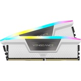 Corsair 64 GB DDR5-6000 Kit werkgeheugen Wit, CMH64GX5M2B6000C40W, Vengeance RGB, XMP 3.0