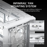 Corsair FRAME 4000D RS midi tower behuizing Wit | 2x USB-A | 1x USB-C | Tempered Glass