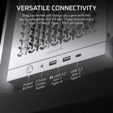Corsair FRAME 4000D RS midi tower behuizing Wit | 2x USB-A | 1x USB-C | Tempered Glass