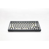 Ducky ProjectD Tinker 75 met QMK/VIA, toetsenbord Zwart/wit, US lay-out, Barebone. RGB led, Hot-swappable, Gasket mount, 75%