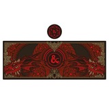  Dungeons and Dragons: Desk Mat & Coaster Set gaming muismat Donkerrood/zwart
