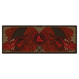 Dungeons and Dragons: Desk Mat & Coaster Set gaming muismat Donkerrood/zwart