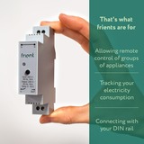 Frient Smart DIN Relay relais Lichtgrijs, Zigbee 3.0