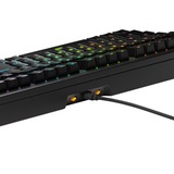 Glorious GMMK 3 HE 100% Prebuilt Wired Black, gaming toetsenbord Zwart, US lay-out, Glorious Fox, 100%, RGB, GPBT-doubleshot keycaps, Knob