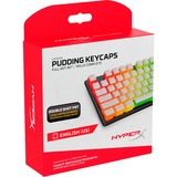 HyperX Pudding Keycaps Full Key Set (White PBT) Zwart/transparant