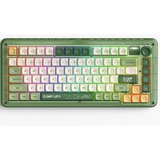 Iqunix ZX75 Camping Wireless Mechanical Keyboard Groen, US lay-out (QWERTY), IQUNIX Moonstone, 75%, RGB leds, Hot-swappable, Double-shot PBT, 2.4GHz | Bluetooth 5.1 | USB-C