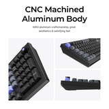 Keychron Q5 HE 8K Magnetic Switch Keyboard, toetsenbord Wit, US lay-out, Keychron Ultra-Fast Lime, RGB leds, 96%, OSA double-shot PBT, hot swap, Knob