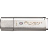 Kingston IronKey Locker+ 50 64 GB usb-stick aluminium, USB-A 3.2 Gen 1 (5 Gbit/s)