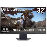 LG UltraGear 32GS60QC-B Curved Gaming monitor 31.5"  Zwart, 2x HDMI, 1x DisplayPort