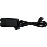 Lian Li UNI FAN TL120 LCD Reverse Blade Wireless Triple Pack case fan Zwart, 4-pin PWM + 1x 9-pin USB, Incl. controller
