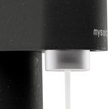 Mysoda Woody Black bruiswatertoestel Zwart, Incl. CO2-gascilinder & PET fles