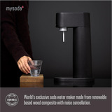 Mysoda Woody Black bruiswatertoestel Zwart, Incl. CO2-gascilinder & PET fles