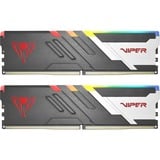 Patriot Viper Venom RGB 32 GB DDR5-6000 (2x 16 GB) werkgeheugen Zwart, PVVR532G600C30K, XMP 3.0, EXPO