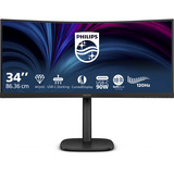 Philips 34B2U3600C 34" Curved UltraWide monitor Zwart, HDMI, DisplayPort, USB-C, Audio