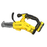 Stanley FATMAX 20V 18V Snoeizaag Geel/zwart, 15 cm, Accu en lader inbegrepen