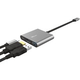 Trust Dalyx 3-in-1 Multiport USB-C Adapter Aluminium