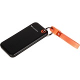 Verbatim Pocket 2 TB externe SSD Zwart/oranje, USB-C 3.2 Gen 2 (10 Gbit/s), Incl. met sleutelhanger en kabelbevestiging