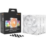 be quiet! Light Wings LX PWM 140mm Reverse RGB case fans Wit, 3 stuks, 140 x 140 x 25 mm, Reverse, 3 stuks