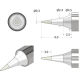iFixit FixHub soldeerpunt, fijn soldeerbout Zilver