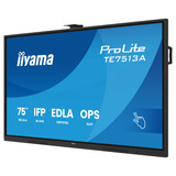 iiyama Prolite TE7513A-B2AG 75" 4K Ultra HD Public Display Zwart, HDMI, DisplayPort, Audio, LAN, USB, WiFi-6E, Bluetooth 5.0, Android, Touch