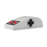 8BitDo NES Bundel, desktopset Grijs/donkerrood, US lay-out, Kailh Box White, TKL, PBT keycaps, Bluetooth Low Energy, Wireless 2.4G, USB