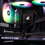 ALTERNATE Thunderstorm Pro Ryzen 7 – 5080 OC Slim Limited edition gaming pc Zwart | R7 7800X3D | RTX 5080 | 32 GB | 2 TB SSD