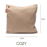 Cozy Una Knitted 45 x 45 cm draadloos warmtekussen Lichtbeige, Powerbank 5000 mAh