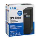 Eaton Power Quality 3P Ellipse 900 USB DIN (3P900UD) ups Zwart, 900 VA, 540 W, 4x Schuko, USB‑laadpoorten