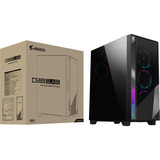 GIGABYTE AORUS C500 Glass midi tower behuizing Zwart | 2x USB-A | 1x USB-C | RGB | Tempered Glass