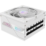 GIGABYTE AORUS ELITE GP-AE1000PM PG5 ICE, 1000 Watt voeding  Wit, 6x PCIe, 1x 12VHPWR, Kabelmanagement