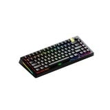 Glorious GMMK 3 PRO HE 75% Prebuilt Wireless Black, gaming toetsenbord Zwart, US lay-out, Glorious Fox, 75%, RGB, GPBT-doubleshot keycaps, Knob, 2.4 GHz / Bluetooth / USB-C