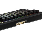 Glorious GMMK 3 PRO HE 75% Prebuilt Wireless Black, gaming toetsenbord Zwart, US lay-out, Glorious Fox, 75%, RGB, GPBT-doubleshot keycaps, Knob, 2.4 GHz / Bluetooth / USB-C