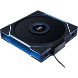 Lian Li UNI FAN TL 140 LCD Wireless RGB case fan Zwart, 140 x 140 x 28 mm, PWM, 1x 9-pin USB