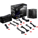 MSI MPG A850G PCIE5 850W voeding  Zwart, 7x PCIe, kabelmanagement