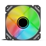 Sharkoon SHARK Mirror RGB PWM Reverse case fan Zwart, 4-pin PWM