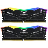 Team Group 32 GB DDR5-6400 (2x 16 GB) Dual-Kit werkgeheugen Zwart, Delta RGB, FF3D532G6400HC32ADC01, XMP 3.0