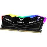 Team Group 32 GB DDR5-6400 (2x 16 GB) Dual-Kit werkgeheugen Zwart, Delta RGB, FF3D532G6400HC32ADC01, XMP 3.0