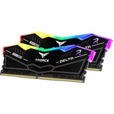 Team Group 32 GB DDR5-6400 (2x 16 GB) Dual-Kit werkgeheugen Zwart, Delta RGB, FF3D532G6400HC32ADC01, XMP 3.0