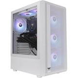 Thermaltake S200 TG ARGB midi tower behuizing Wit | 2x USB-A | RGB | Window