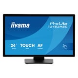 iiyama ProLite T2452MSC-B2 24" touchscreen monitor Zwart, HDMI, DisplayPort, USB, Audio, Touch, 120Hz 