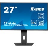 iiyama ProLite XUB2792UHSU-B6 27" 4K UHD monitor Zwart (mat), HDMI x1 (v.2.0) DisplayPort x1 (v.1.2) USBAudio