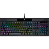 Corsair K70 PRO Black, gaming toetsenbord Zwart, US lay-out, Corsair OPX, RGB leds, PBT double-shot