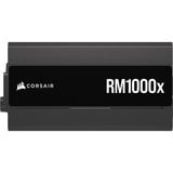 Corsair RM1000x (2024), 1000 Watt voeding  Zwart, 1x 12VHPWR, 3x PCIe, kabelmanagement