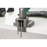Kensington SmartFit Dual Monitor Arm met Crossbar en Handle monitorarm Grijs