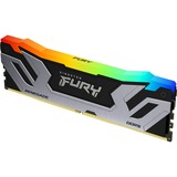 Kingston 48 GB DDR5-8400 (2x 24 GB) Dual-Kit werkgeheugen Zilver/zwart, KF584CU40RSAK2-48, Renegade Silver RGB, XMP 3.0